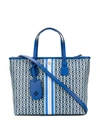 Tory Burch Bondi Gemini Tote Bag - Blue