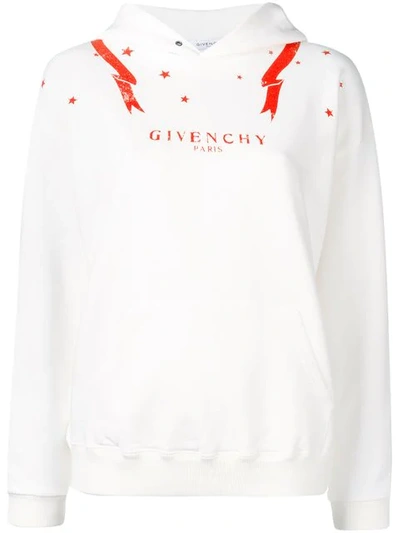 Givenchy Gemini Printed Hoodie In White