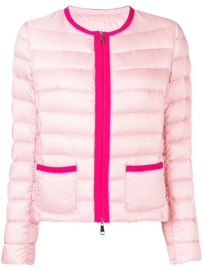 Moncler Padded Shell Jacket In Pink