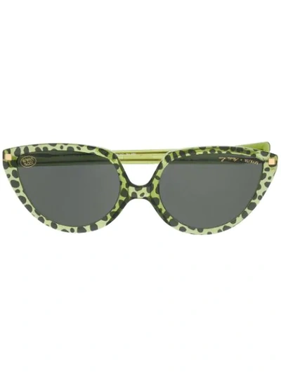 Mykita X Martine Rose Sos Sunglasses In Green