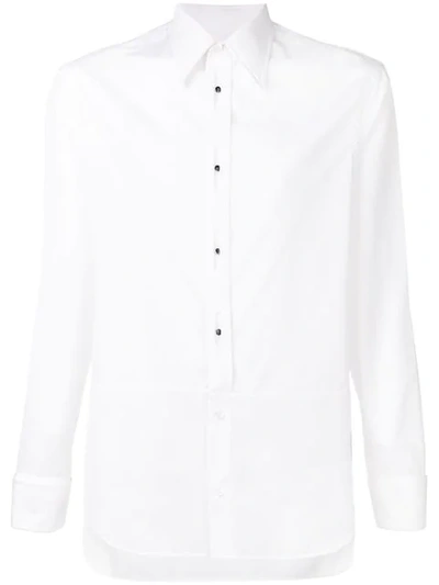 Maison Margiela Concealed Button Shirt In White