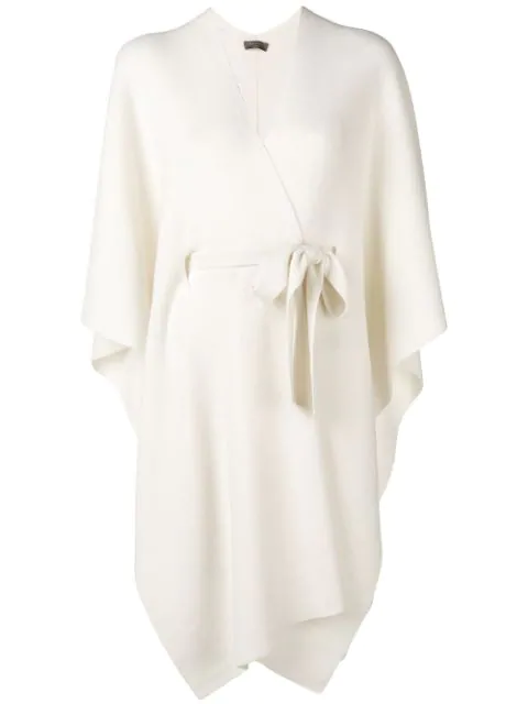 N.peal Belted Blanket Cape In Neutrals | ModeSens