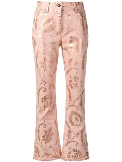Etro Jeans Mit Blumen-print In 650 - Pink