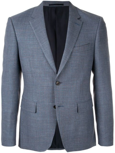 Kent & Curwen Classic Tailored Blazer In Blue