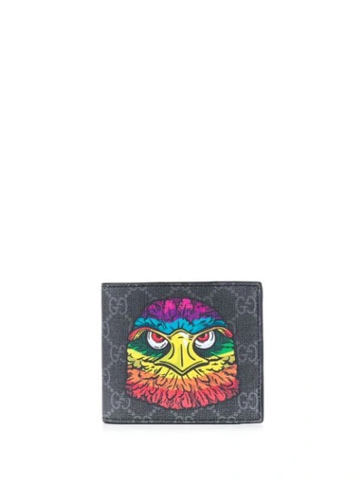 Gucci Eagle Wallet In Black | ModeSens