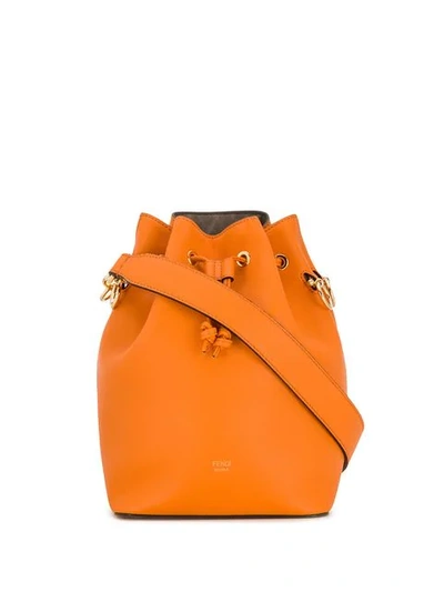 Fendi Mon Tresor Bucket Bag In Orange