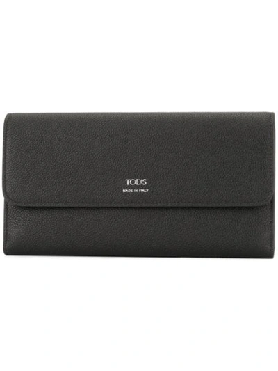 Tod's Flap Wallet In Black