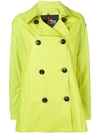 Rrd Short Trench Coat In Green