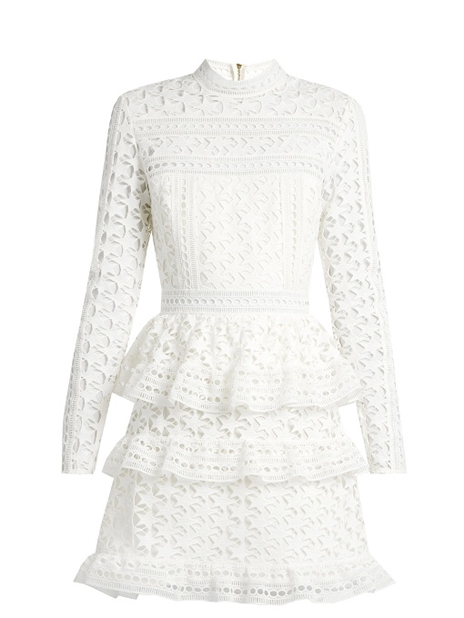 self portrait white dress sale