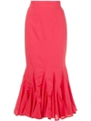 Rhode Sienna Long Skirt In Red