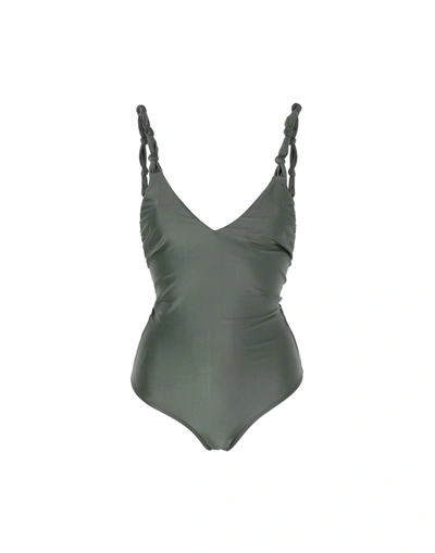 Água De Coco One-piece Swimsuits In Green