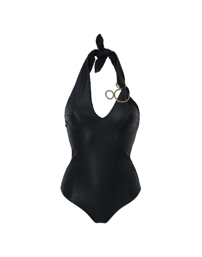 Água De Coco One-piece Swimsuits In Black