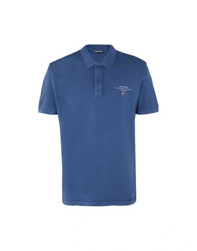 Napapijri Polo Shirts In Blue