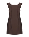 Aniye By Short Dress In Dark Brown