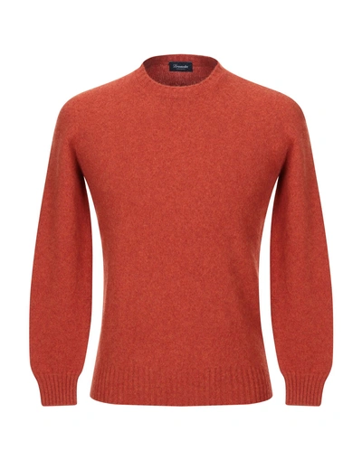 Drumohr Sweaters In Orange