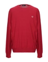 Fred Perry Sweaters In Fuchsia