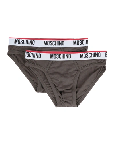 Moschino Briefs In Khaki