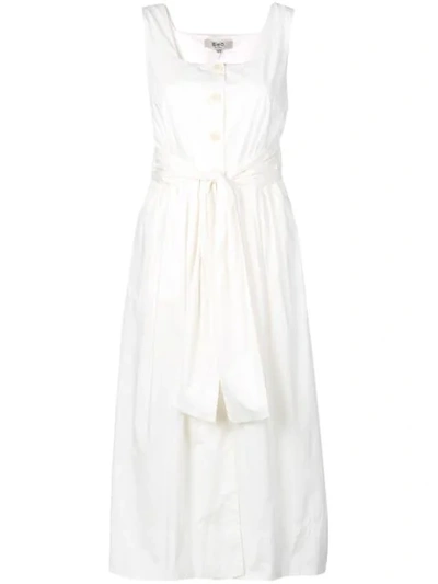 Sea Belted Waist Dress - 白色 In White