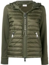 Moncler Padded Front Jacket In Green