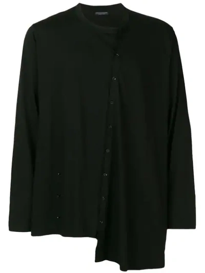 Yohji Yamamoto Asymmetrical Sweatshirt In Black