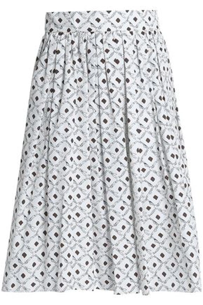 Dolce & Gabbana Woman Printed Cotton Skirt Off-white