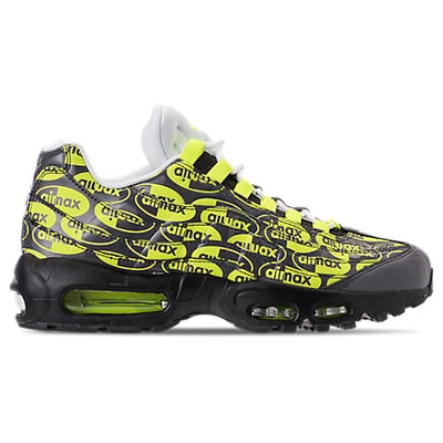 Nike Men's Air Max 95 Premium Casual Shoes, Black In Black