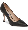 Stuart Weitzman Tippi Pump In Black Caviar