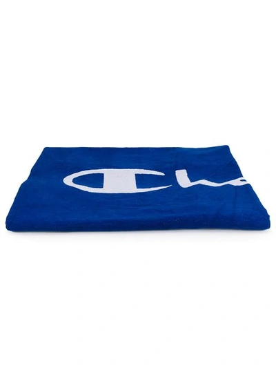 Champion Logo Print Towel In Blue