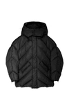 Acler Aston Paneled Puffer Jacket In Black