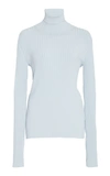 Proenza Schouler Ribbed Wool-blend Sweater In Blue