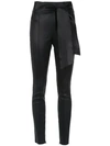 Nk Skinny Leather Trousers In Black