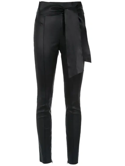 Nk Skinny Leather Trousers In Black