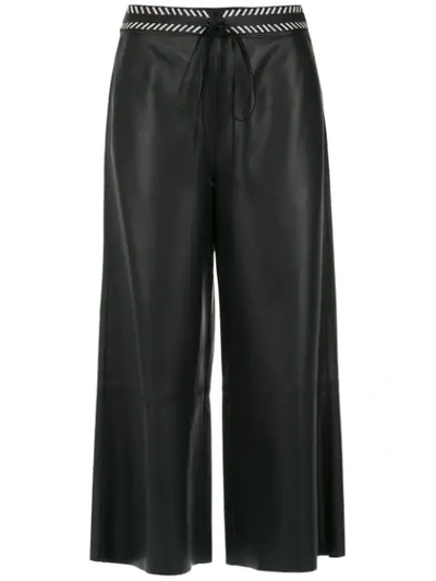 Nk Leather Culottes In Black