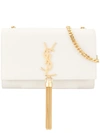 Saint Laurent Small Kate Shoulder Bag In White