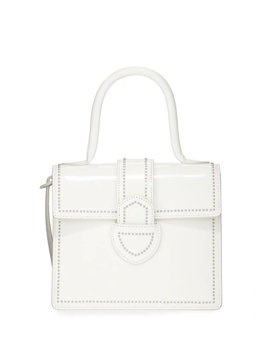 Alaïa Leonie Small Top Handle Bag In White