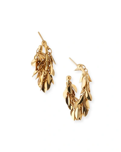 Rosantica Stella Dangle Hoop Earrings In Gold