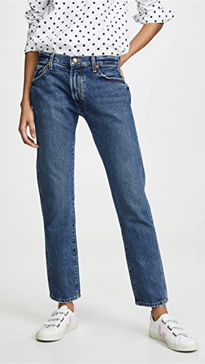 Khaite Kyle Relax Low Rise Jeans In Tucson