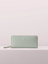 Kate Spade Polly Slim Continental Wallet In Light Pistachio