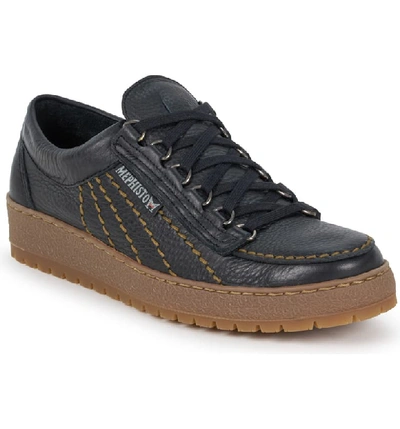 Mephisto Rainbow Sneaker In Black Leather