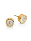 Dean Davidson Knockout Rainbow Moonstone Midi Stud Earrings In White