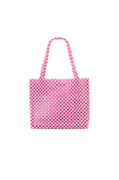 Lovers & Friends Lovers + Friends Justin Beaded Bag In Pink. In Matte Pink