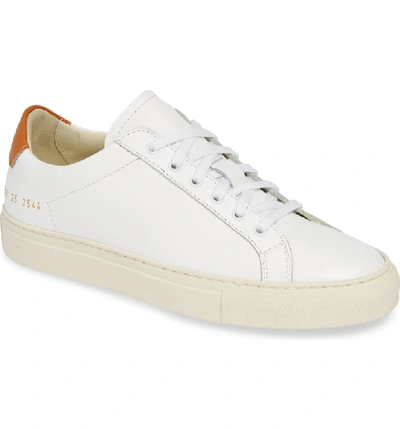 Common Projects Retro Low Top Sneaker In White/ Brown