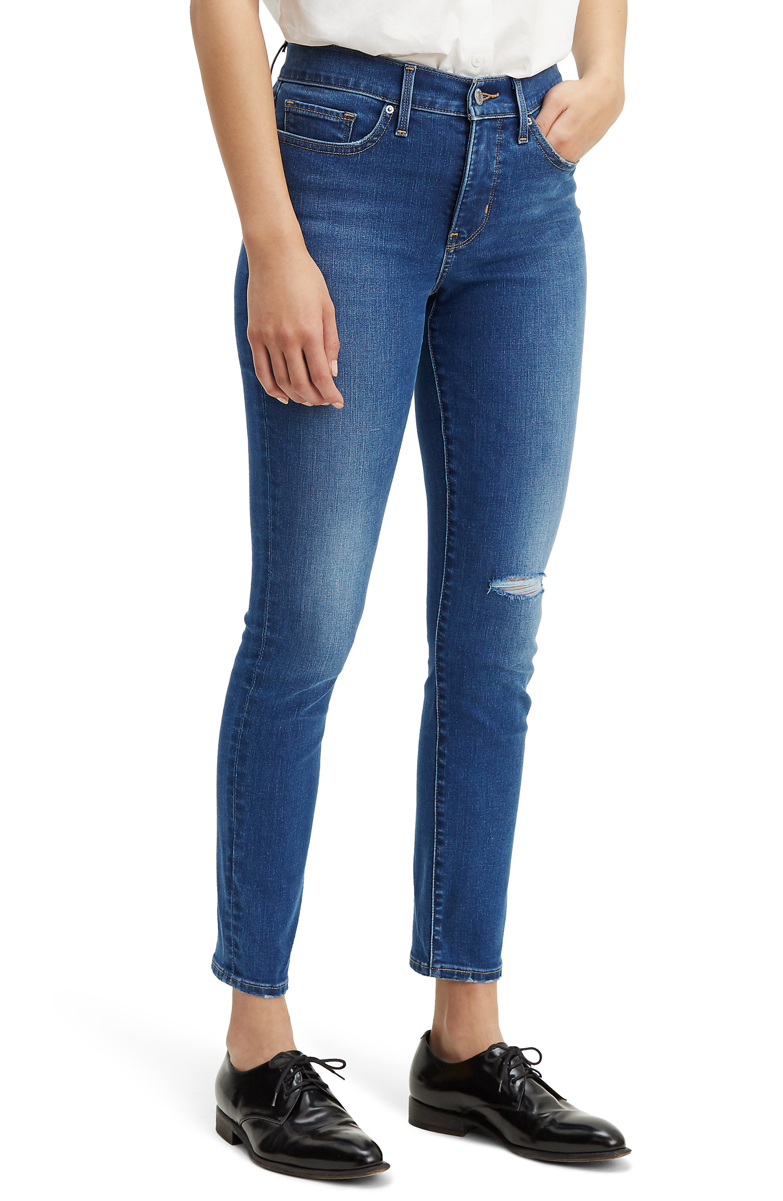 Levi S 311 Tm Shaping Ankle Skinny Jeans In Middle Point Modesens