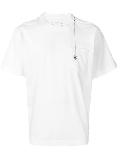 Sacai X Dr. Woo Embroidered Spider T-shirt - 白色 In White