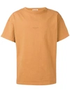 Acne Studios Logo Print T In Brown