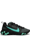 Nike React Element 55 Sneakers In 004 Black/aurgre