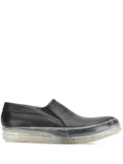 Rick Owens Sneakers With Transparent Outsole In Black