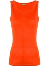 N•peal Superfine Shell Top In Orange