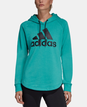 adidas must have french terry logo hoodie
