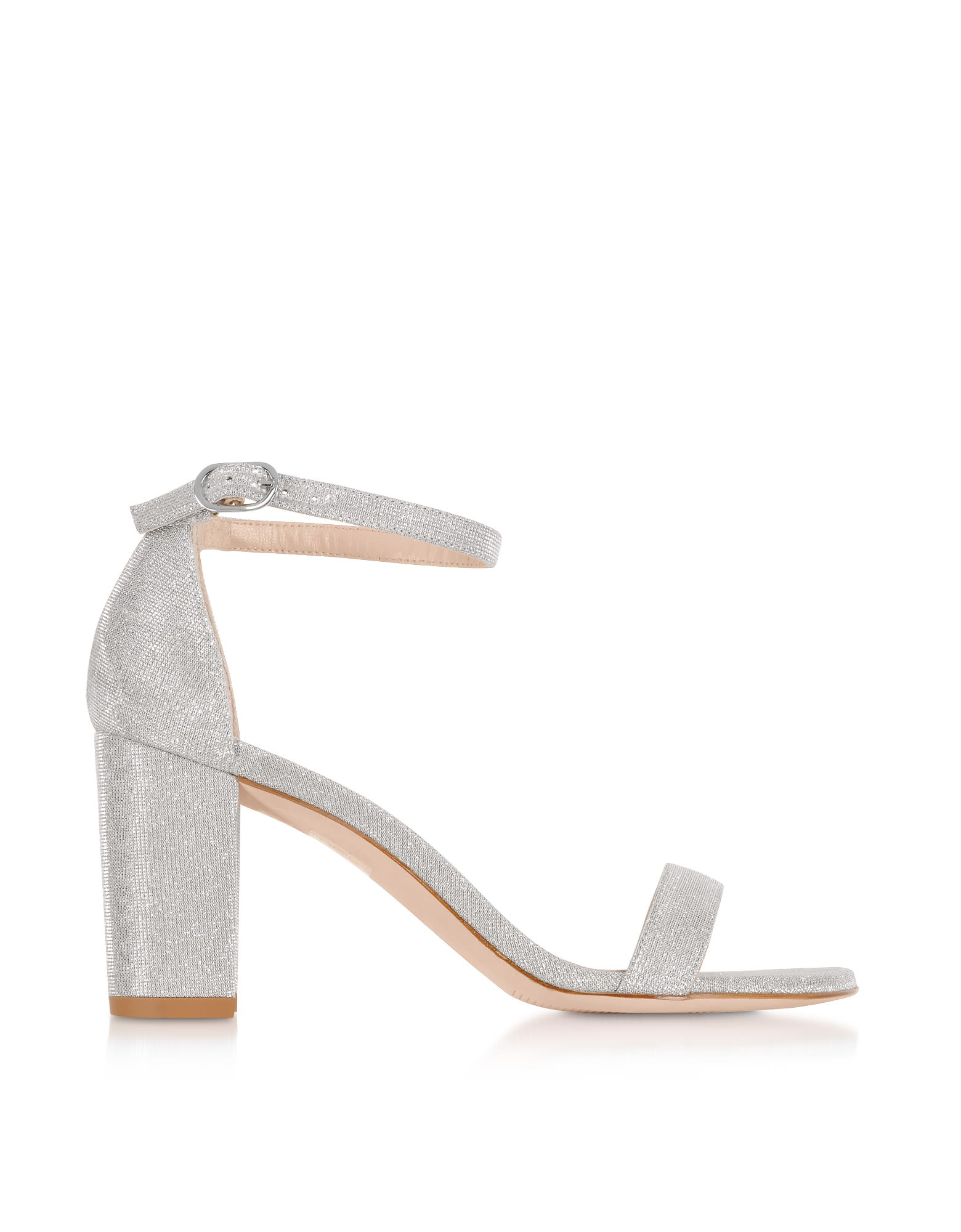 stuart weitzman nearly nude silver